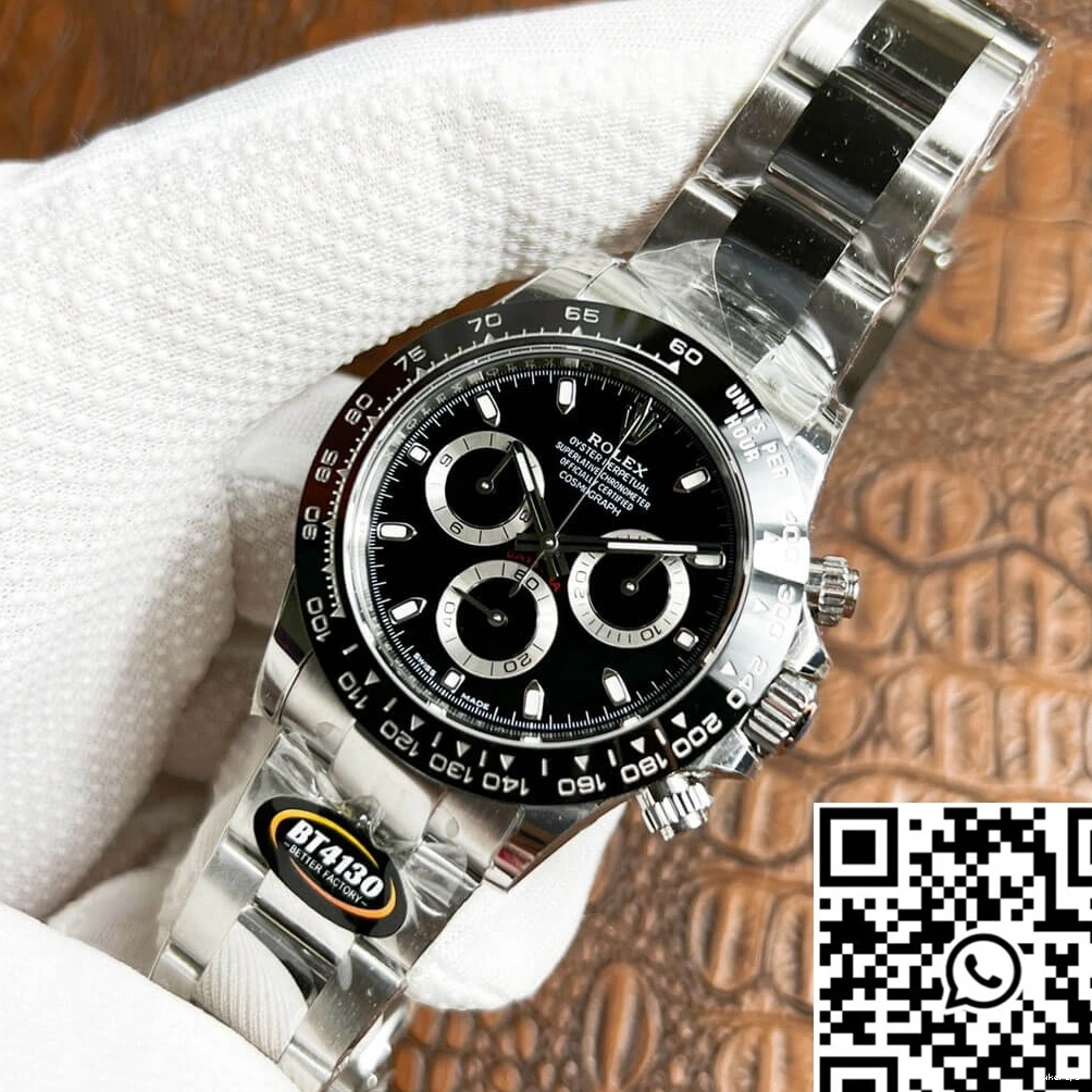 Black Bezel Daytona BT Rolex Ceramic M116500LN-0002 Factory 0425